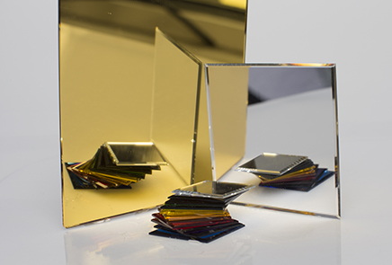 อะคริลิคมิลเลอร์ (Acrylic Mirror Sheets) สีเงิน และ สีทอง